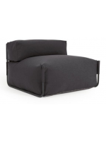 DAINASTY fauteuil modulable pouf extérieur ou intérieur en aluminium et tissu outdoor