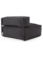 DAINASTY fauteuil modulable pouf extérieur ou intérieur en aluminium et tissu outdoor