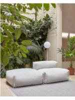 REMEK externer oder interner modularer Hocker aus Aluminium und Outdoor Stoff