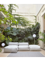 REMEK externer oder interner modularer Hocker aus Aluminium und Outdoor Stoff