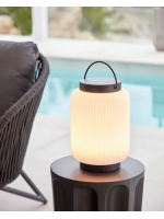 LANTE Lampe LED chaude en polyéthylène et métal pour intérieur ou extérieur