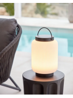 LANTE Warme LED Lampe aus Polyethylen und Metall für den Innen und Außenbereich