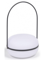 RENE' Warme LED Lampe aus Polyethylen und Metall Farbwahl für den Innen und Außenbereich