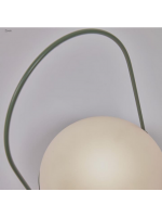 RENE' Warm LED lamp in polyethylene and metal color choice for indoor or outdoor