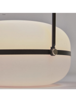 RENE' Lampe LED chaude en polyéthylène et métal choix de couleur pour intérieur ou extérieur