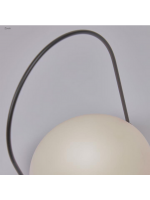 RENE' lampada a LED calda in polietilene e metallo scelta colore per interno o esterno