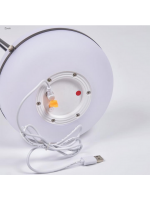 RENE' lampada a LED calda in polietilene e metallo scelta colore per interno o esterno