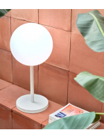 ALERI Lámpara de mesa con luz LED integrada fría para interior o exterior
