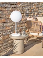 ALERI Lámpara de mesa con luz LED integrada fría para interior o exterior