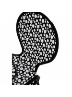 ROTONDA with armrests stackable chair in white or anthracite steel for garden terraces hotel bars restaurants contract