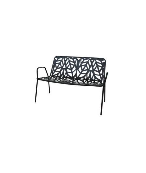 FANCY RELAX divano impilabile in acciaio bianco o antracite impilabile per giardino terrazzi hotel bar ristoranti contract