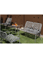 copy of FANCY RELAX stapelbarer Sofa aus weißem oder anthrazitfarbenem Stahl stapelbar für Gartenterrassen Hotel bar Contract