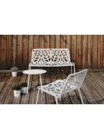 copy of FANCY RELAX stapelbarer Sofa aus weißem oder anthrazitfarbenem Stahl stapelbar für Gartenterrassen Hotel bar Contract