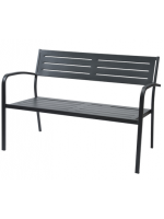 DORIO Sofa empilable en acier blanc ou anthracite empilable pour terrasses de jardin hotel bar restaurant contract