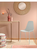 CINDY Chaise choix de couleur dans le polypropylène et les jambes en époxy