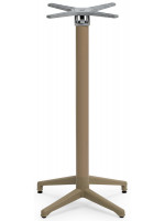FEDI h 109 cm in weiß oder schwarz oder taubengrauer Aluminiumbasis für Tischplatte für Eisdielen lokale Restaurants Chalets
