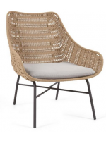 ALEIDI armchair for indoor or outdoor in steel and cotton cord