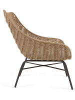 ALEIDI armchair for indoor or outdoor in steel and cotton cord