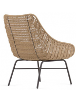 ALEIDI armchair for indoor or outdoor in steel and cotton cord