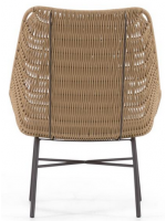 ALEIDI armchair for indoor or outdoor in steel and cotton cord