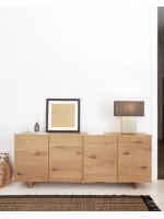 ANICA sideboard 180 cm veneered oak with natural finish design home living