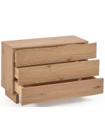 ANICA chest of drawers 104 cm veneered oak with natural finish design home living