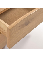 ANICA table de chevet plaqué chêne finition naturelle design home living
