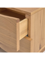 ANICA table de chevet plaqué chêne finition naturelle design home living
