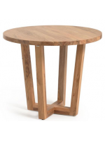 NANA' choice measures 90 cm or 120 cm in diameter table in solid acacia wood