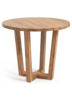 NANA' Table au choix mesure 90 cm ou 120 cm de diamètre en bois d'acacia massif