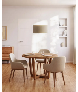 NANA' scelta misura 90 cm o 120 cm di diametro tavolo in legno massello di acacia