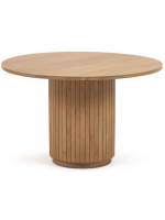 BASCO table en lattes de bois massif design living home
