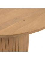 BASCO table en lattes de bois massif design living home