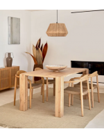 ARON choice of fixed table size in natural oak design furniture