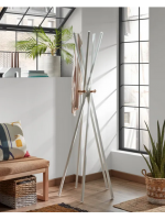 ENIS coat rack in white metal