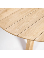 ASTAR fixed table Ø 120 cm o Ø 150 cm all in solid teak wood for indoor or outdoor use