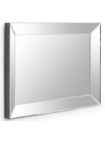 LENA 60x90 cm beveled crystal frame wall mirror in beveled glass for home or contract