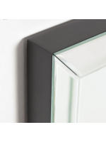 LENA Espejo de pared con marco de cristal biselado de 60x90 cm en cristal biselado para hogar o contract