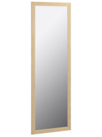 VLAD 152x52 cm with frame in natural or walnut wood rectangular mirror home living