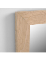 VLAD 152x52 cm mit Rahmen in Naturholz oder Nussbaum rechteckiger Wohnspiegel