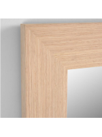 MALMO 180x80 cm con marco en madera natural o oscuro espejo rectangular home living
