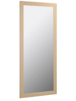 MALMO 180x80 cm con cornice in legno con finitura naturale specchio casa living