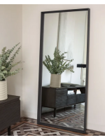 KIEV 180x80 cm avec cadre en bois naturel ou foncé miroir rectangulaire home living