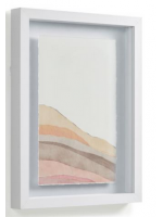 DUNE 30x40 cm Pintura moderna con marco de madera blanca