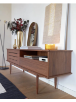 ASSO TV cabinet 180 cm veneered walnut design home