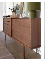 ASSO buffet 180 cm plaqué noyer design home