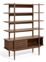 ASSO bookcase 130x169 cm veneered walnut design home