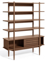 ASSO bookcase 130x169 cm veneered walnut design home