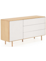 LENA sideboard 150 cm in solid wood and ash veneer