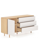 LENA Sideboard 150 cm aus Massivholz und Eschenfurnier